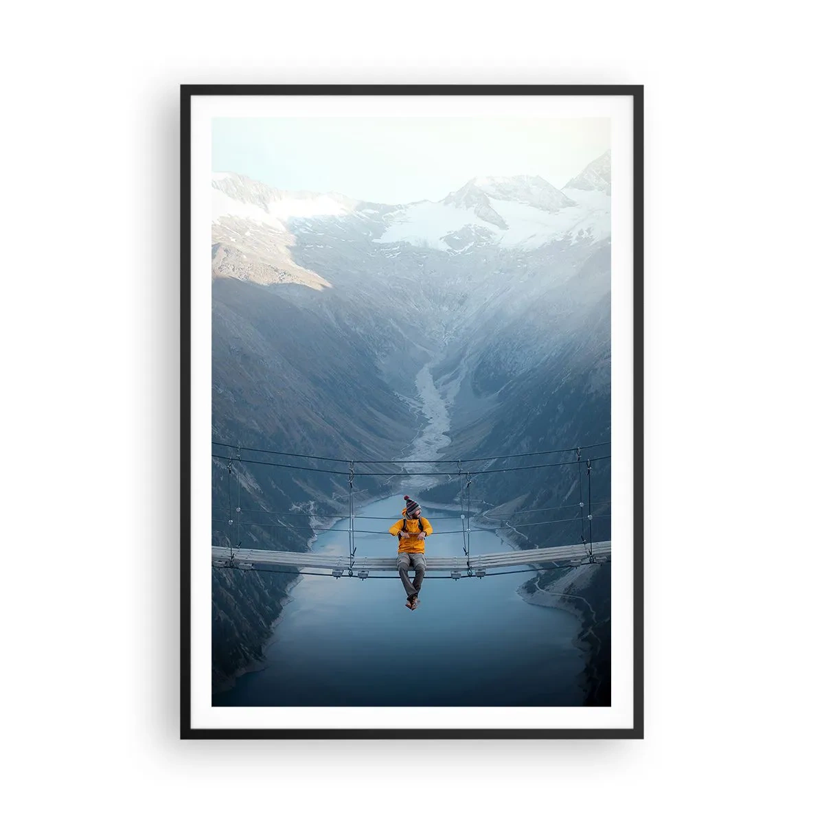 Plakat i sort ramme - Glad for suspension - 70x100 cm