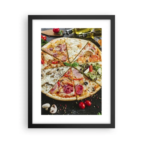 Plakat i sort ramme - Et udvalg af smagsvarianter - 30x40 cm
