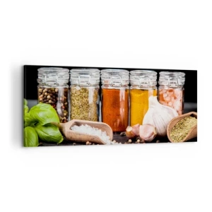 Lærredstryk - Billede på lærred - For at livet kan smages - 100x40 cm