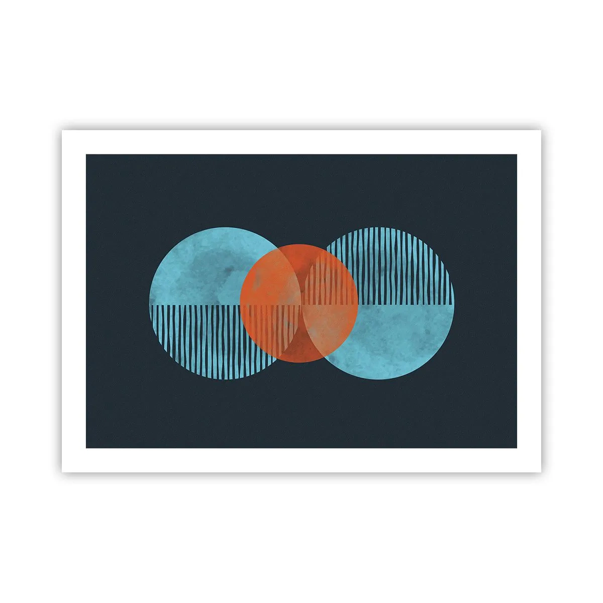 Plakat - Symmetrisk sammensætning - 70x50 cm