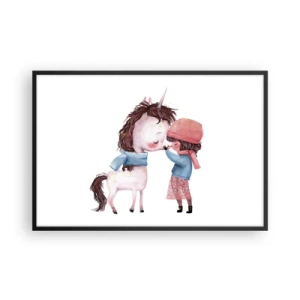 Plakat i sort ramme - En vinterhistorie - 91x61 cm