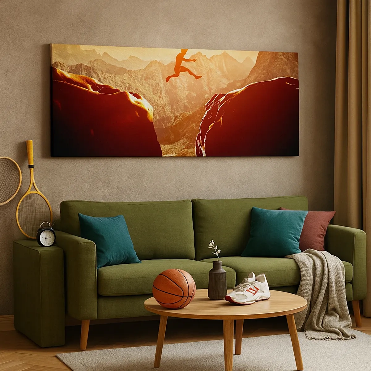 Lærredstryk - Billede på lærred - Overskridelse af grænser - 30x30 cm