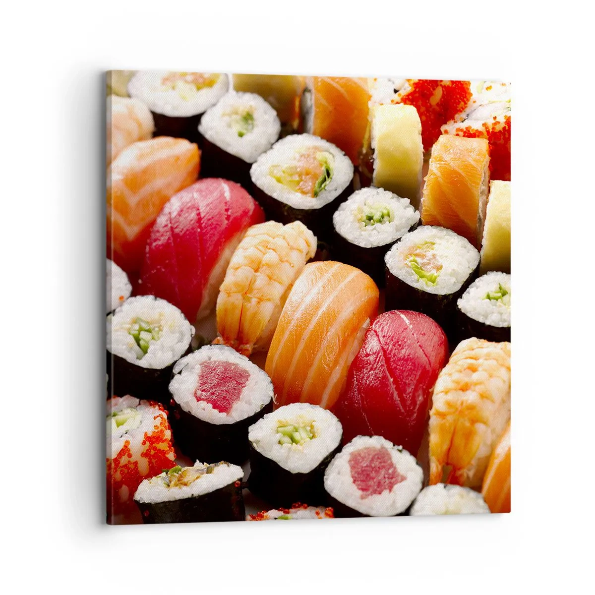 Lærredstryk - Billede på lærred - Asiens farver og smag - 70x70 cm