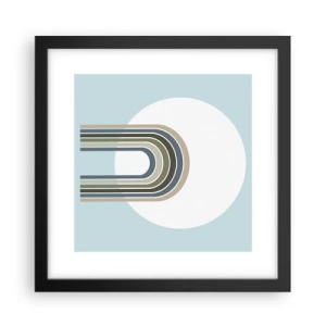 Plakat i sort ramme - Uimodståelig tiltrækningskraft - 30x30 cm