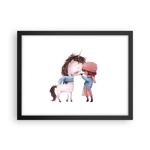 Plakat i sort ramme - En vinterhistorie - 40x30 cm