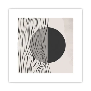 Plakat - Halvkomposition - 30x30 cm