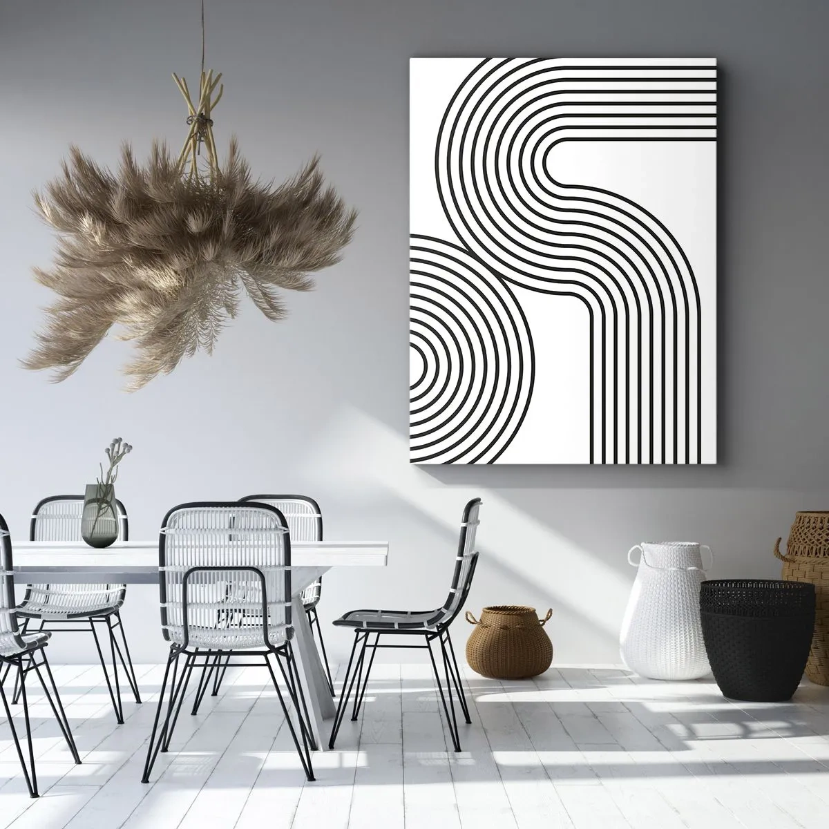 Lærredstryk - Billede på lærred - På en kurve - 65x120 cm