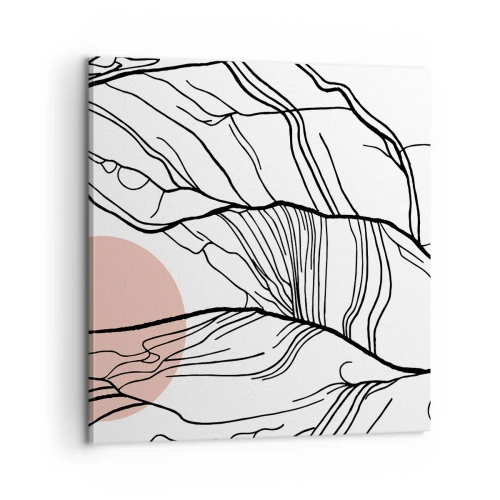 Lærredstryk - Billede på lærred - I et netværk af kviste - 60x60 cm