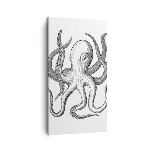 Lærredstryk - Billede på lærred - Dans med bølger - 45x80 cm