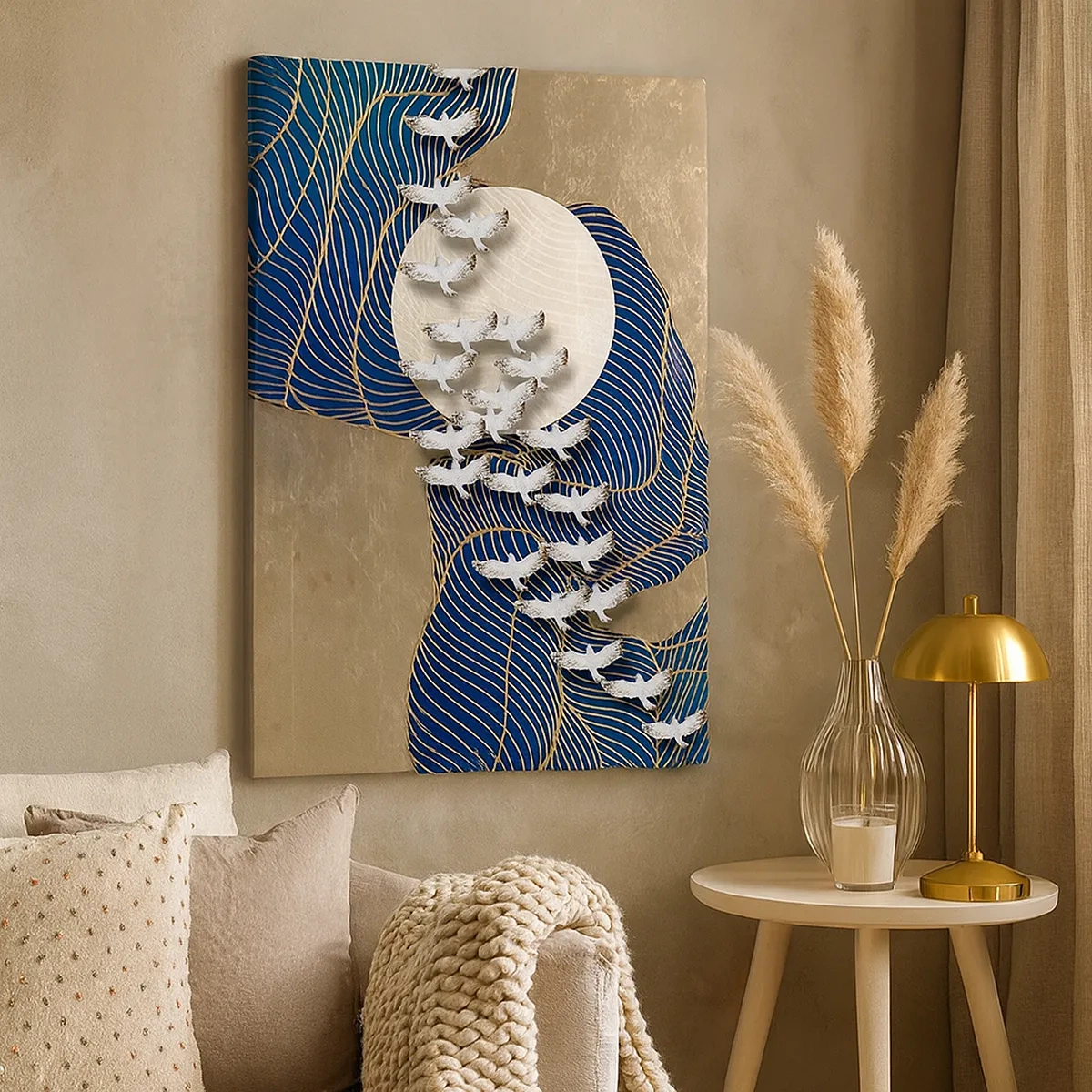 Lærredstryk - Billede på lærred - Frihed, rejselyst, fællesskab - 50x70 cm