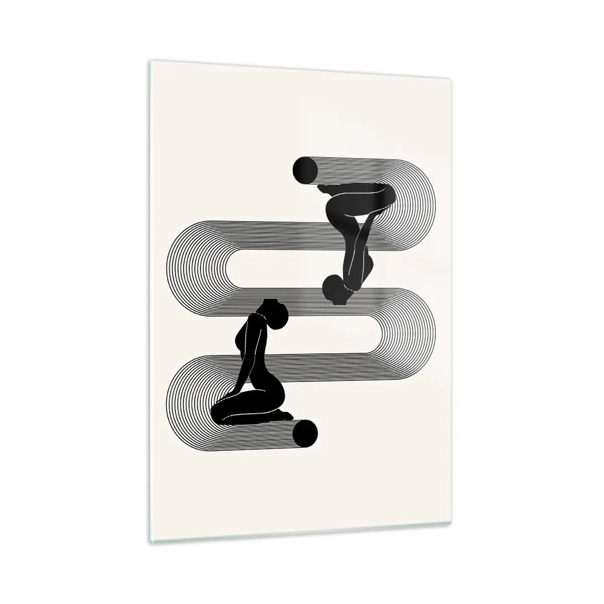 Billede på glas - Sensuel symmetri - 50x70 cm