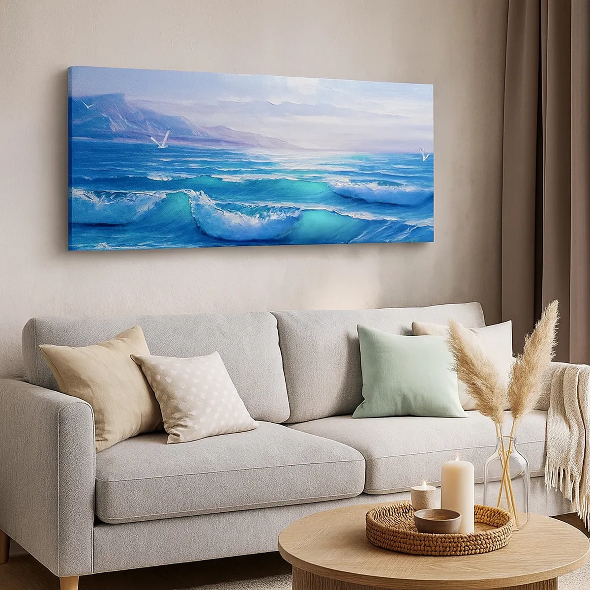 Lærredstryk - Billede på lærred - Giver trøst - 30x30 cm