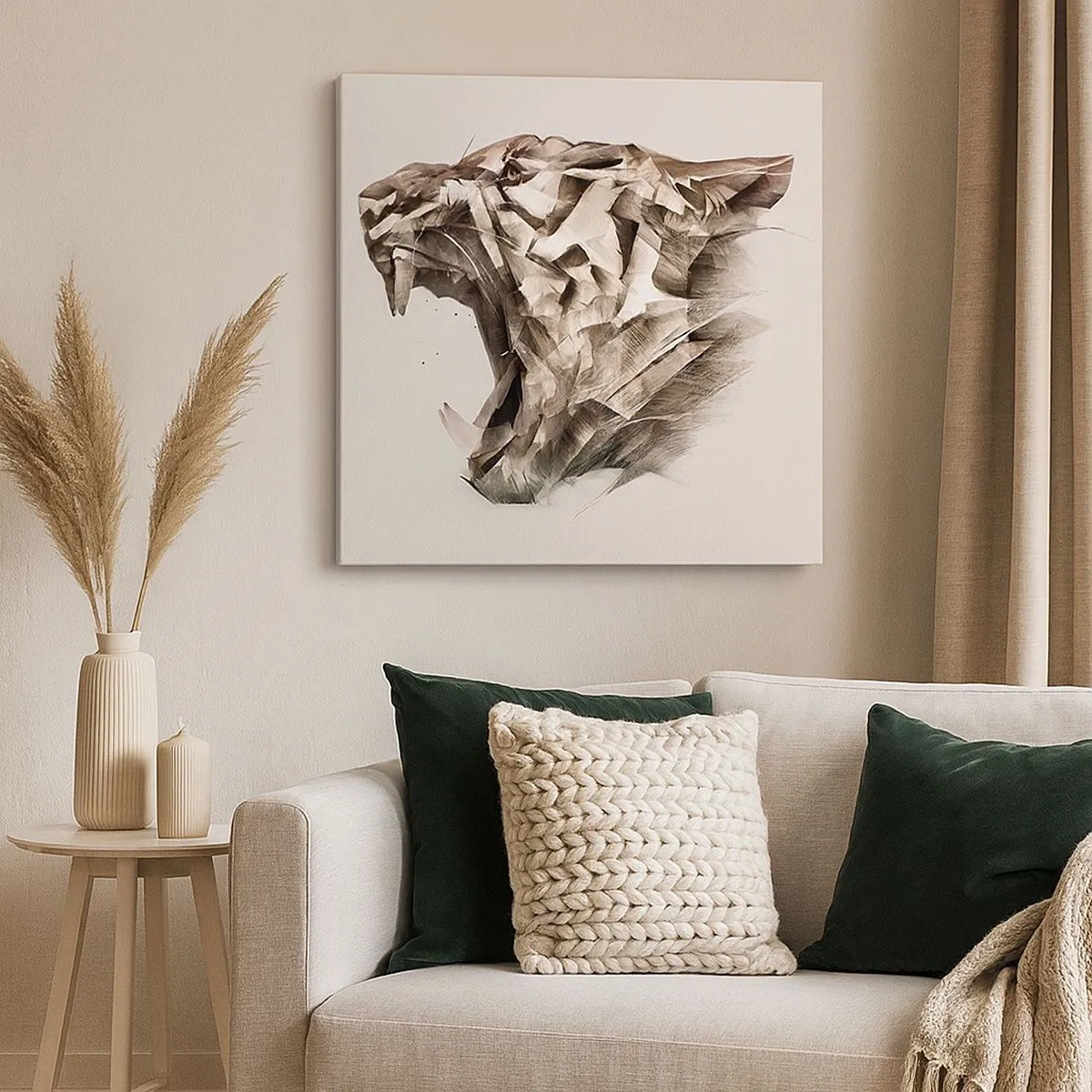 Lærredstryk - Billede på lærred - Du ved allerede, hvem der har ansvaret - 30x30 cm