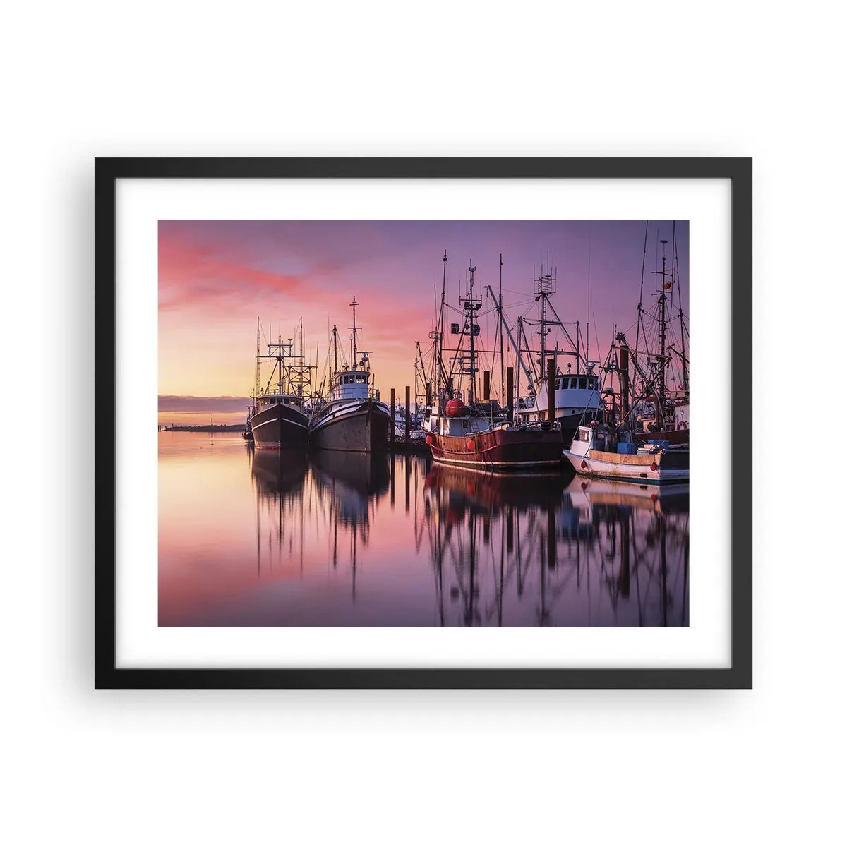 Plakat i sort ramme - Før den næste dag - 50x40 cm