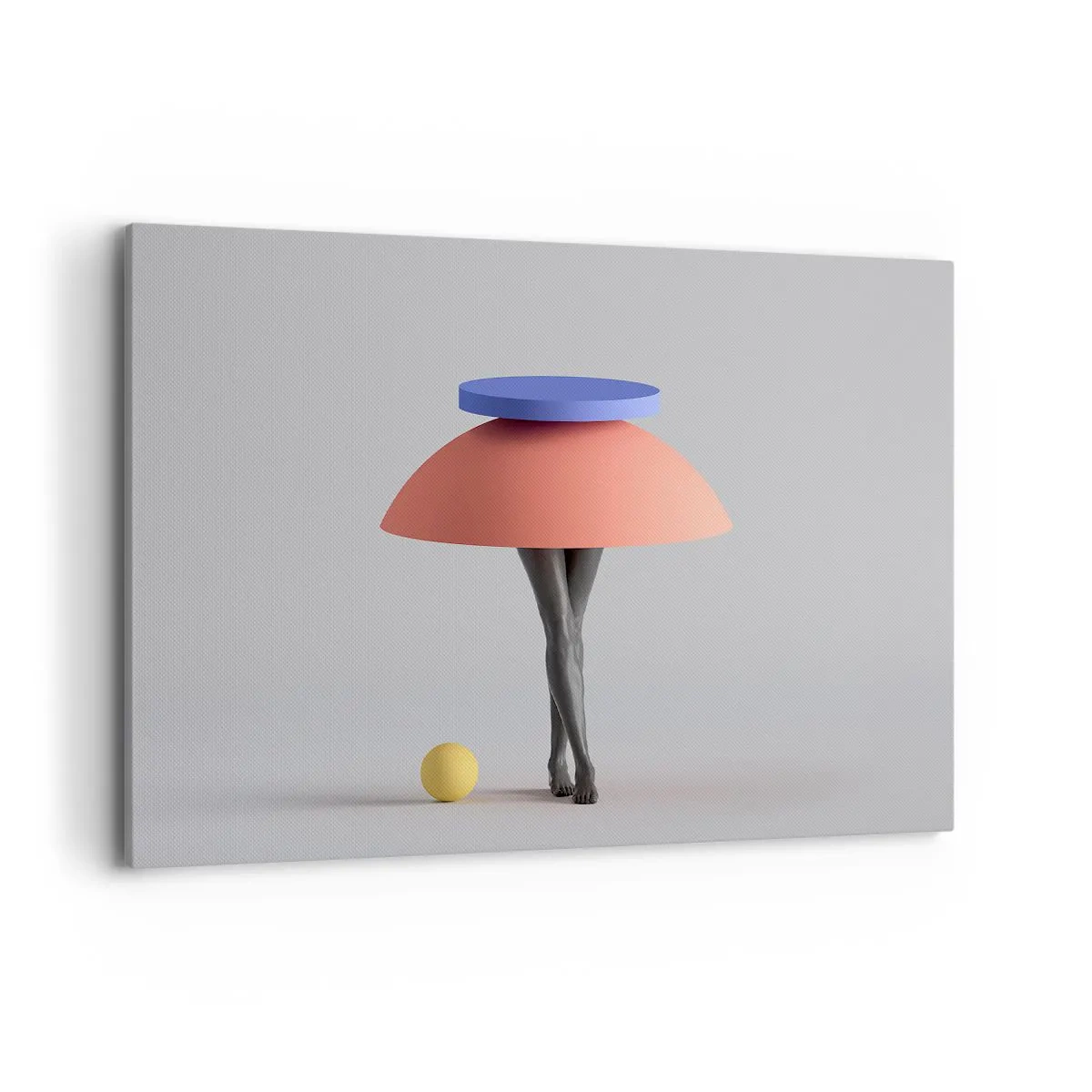 Lærredstryk - Billede på lærred - Surrealistisk komposition - 100x70 cm