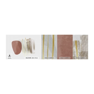 Prøve Fototapet Premium Sand - Abstrakt kolonnade - Abstraktion, Stykke, Moderne mønster - 100x30 cm