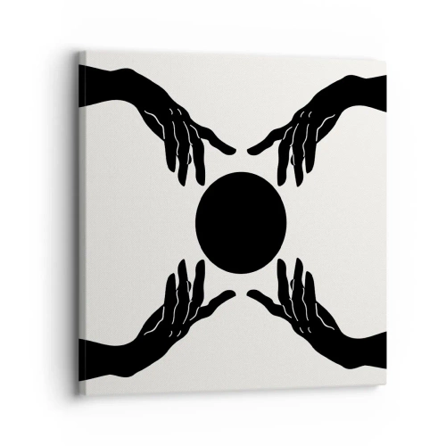 Lærredstryk - Billede på lærred - Et hemmeligt tegn - 30x30 cm