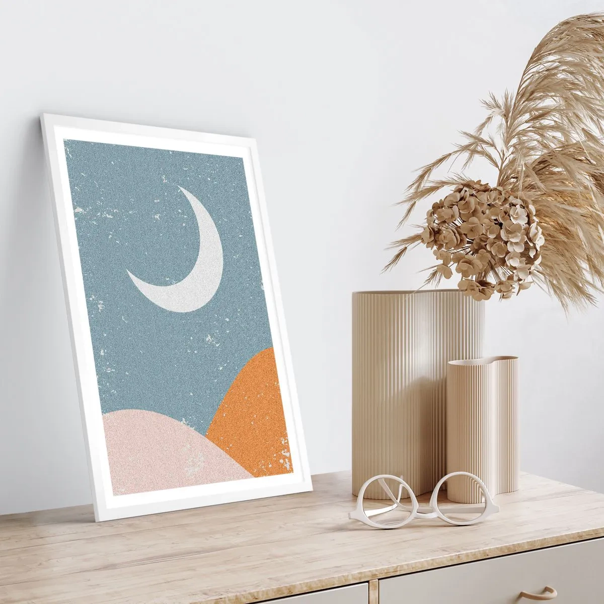 Plakat i hvid ramme - De mange nætters mirakel - 70x100 cm