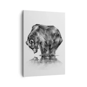 Lærredstryk - Billede på lærred - Dejligt at se nogen tæt på - 50x70 cm