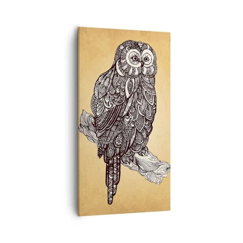 Lærredstryk - Billede på lærred - Indviklede ornamenter af visdom - 55x100 cm