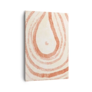 Lærredstryk - Billede på lærred - Koralcirkler - komposition - 70x100 cm