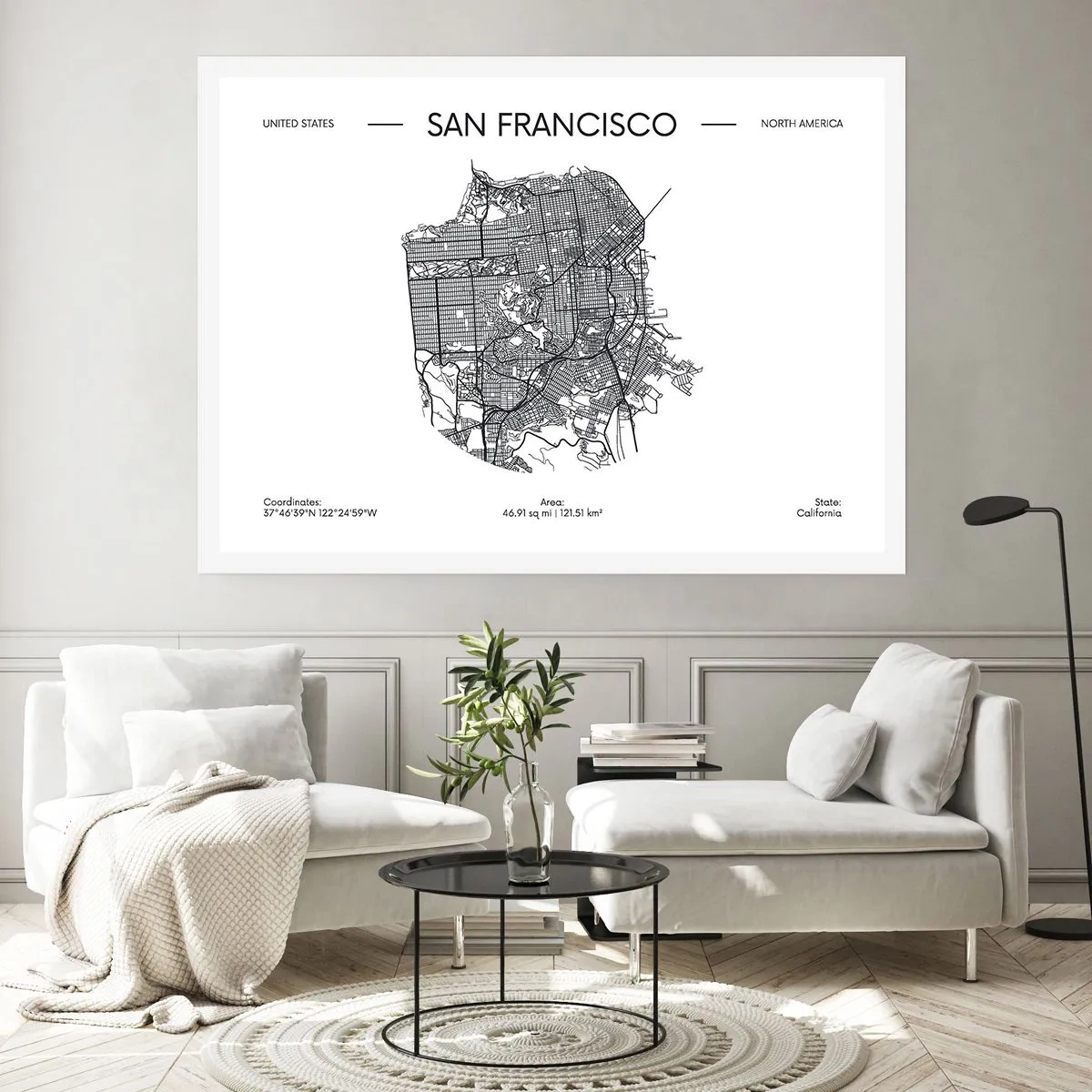 Plakat - San Franciscos anatomi - 91x61 cm