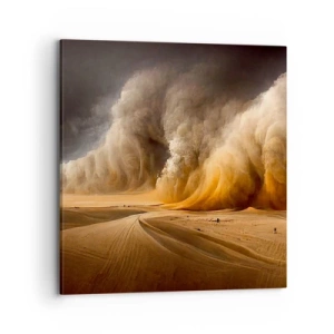 Lærredstryk - Billede på lærred - Ørkenens vrede - 70x70 cm
