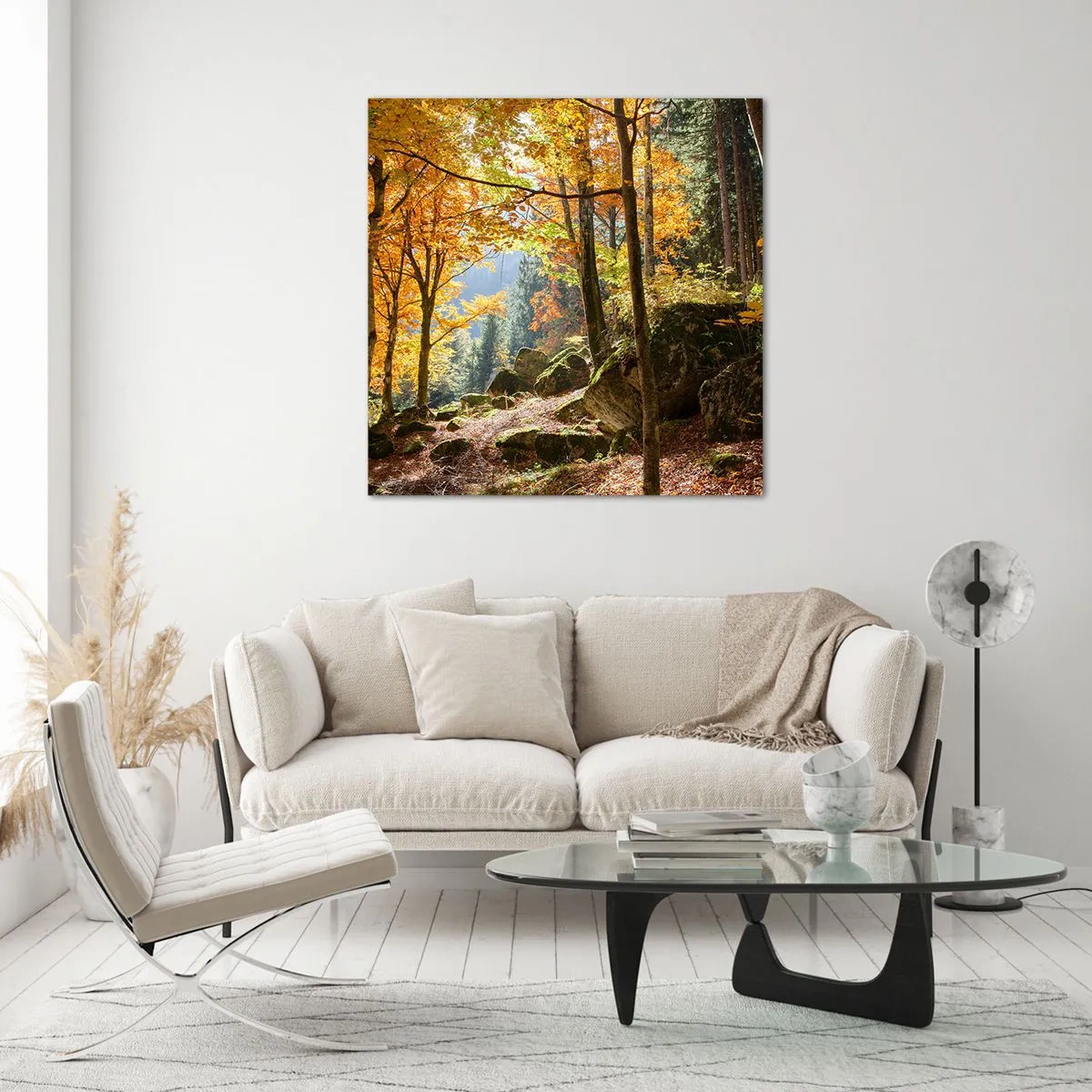 Billede på glas - Tid til at slappe af - 60x60 cm