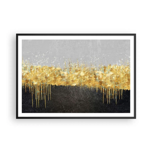 Plakat i sort ramme - Indad og opad - 100x70 cm