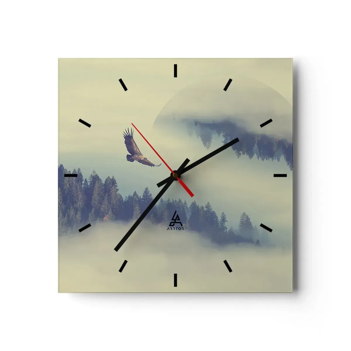 Vægur, Uret - Jeg så en ørnes skygge - 30x30 cm