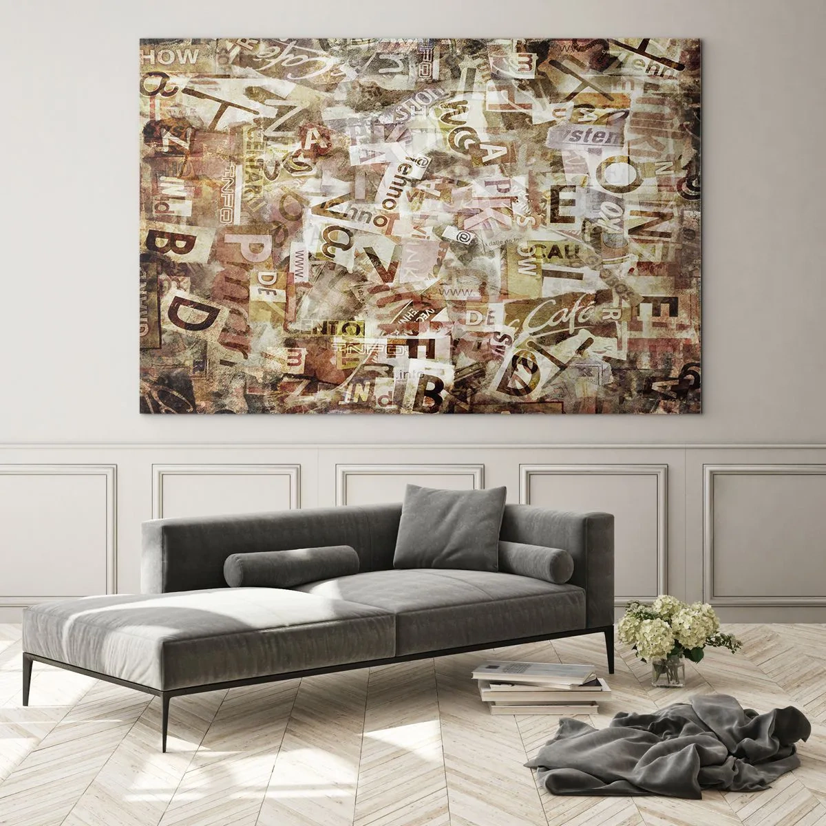 Billede på glas - Jeg forener snakkehovederne - 120x80 cm