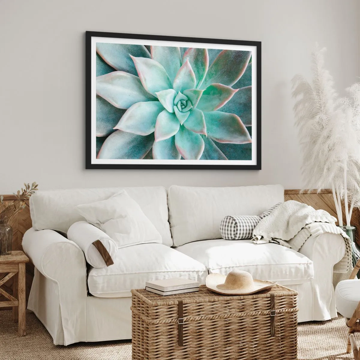 Plakat i sort ramme - Hjertet af ørkenen - 70x50 cm