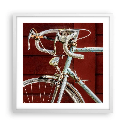 Plakat i hvid ramme - Skabt til at sejre - 50x50 cm