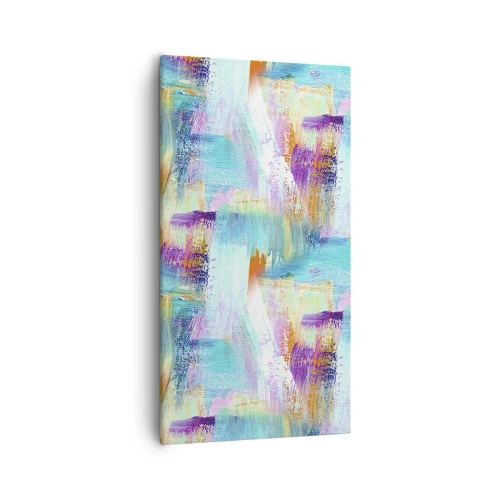 Lærredstryk - Billede på lærred - Munter mazel topper - 55x100 cm