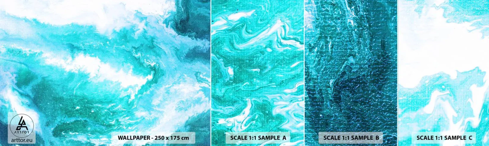 Fototapet Prøve Standard Eco - I kernen af elementet - Abstraktion, Stykke, Moderne mønster - 100x30 cm