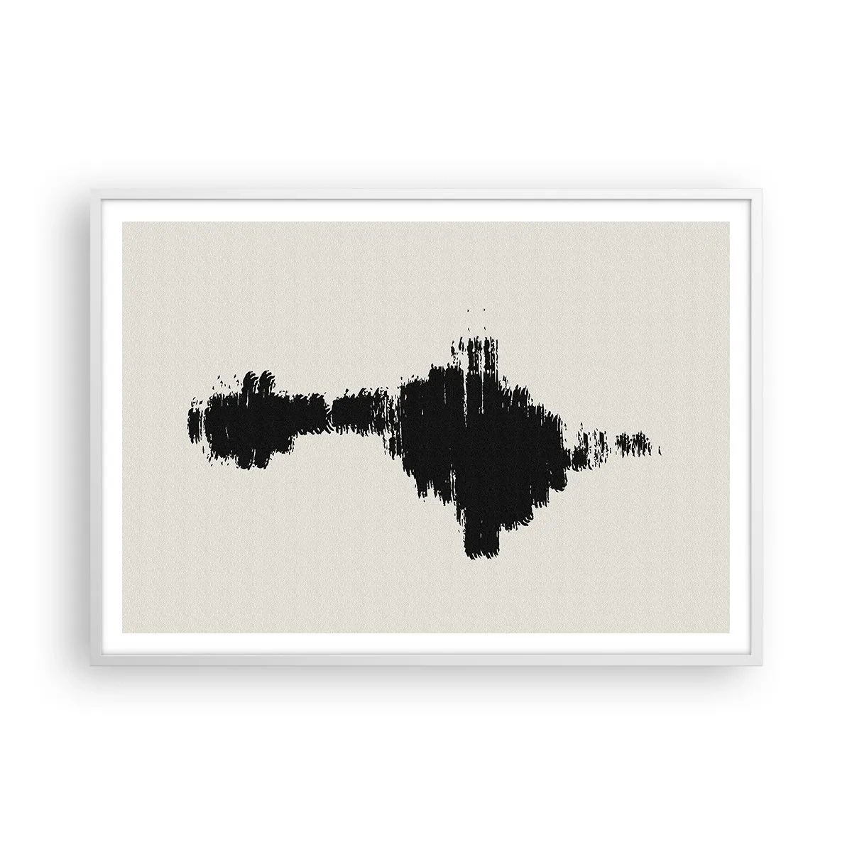 Plakat i hvid ramme - Fantasiens vibrationer - 100x70 cm