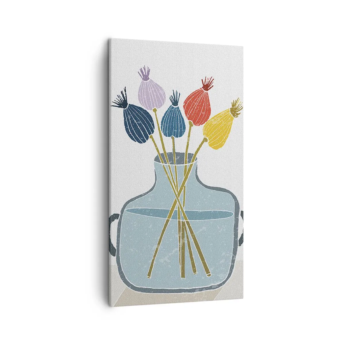 Lærredstryk - Billede på lærred - Som et valmuefrø - 45x80 cm