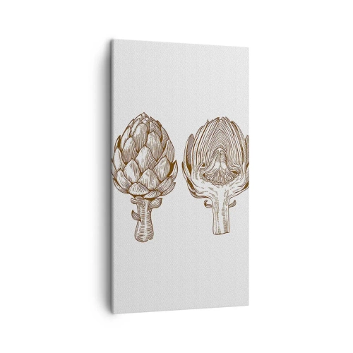 Lærredstryk - Billede på lærred - Lektion i anatomi - 45x80 cm