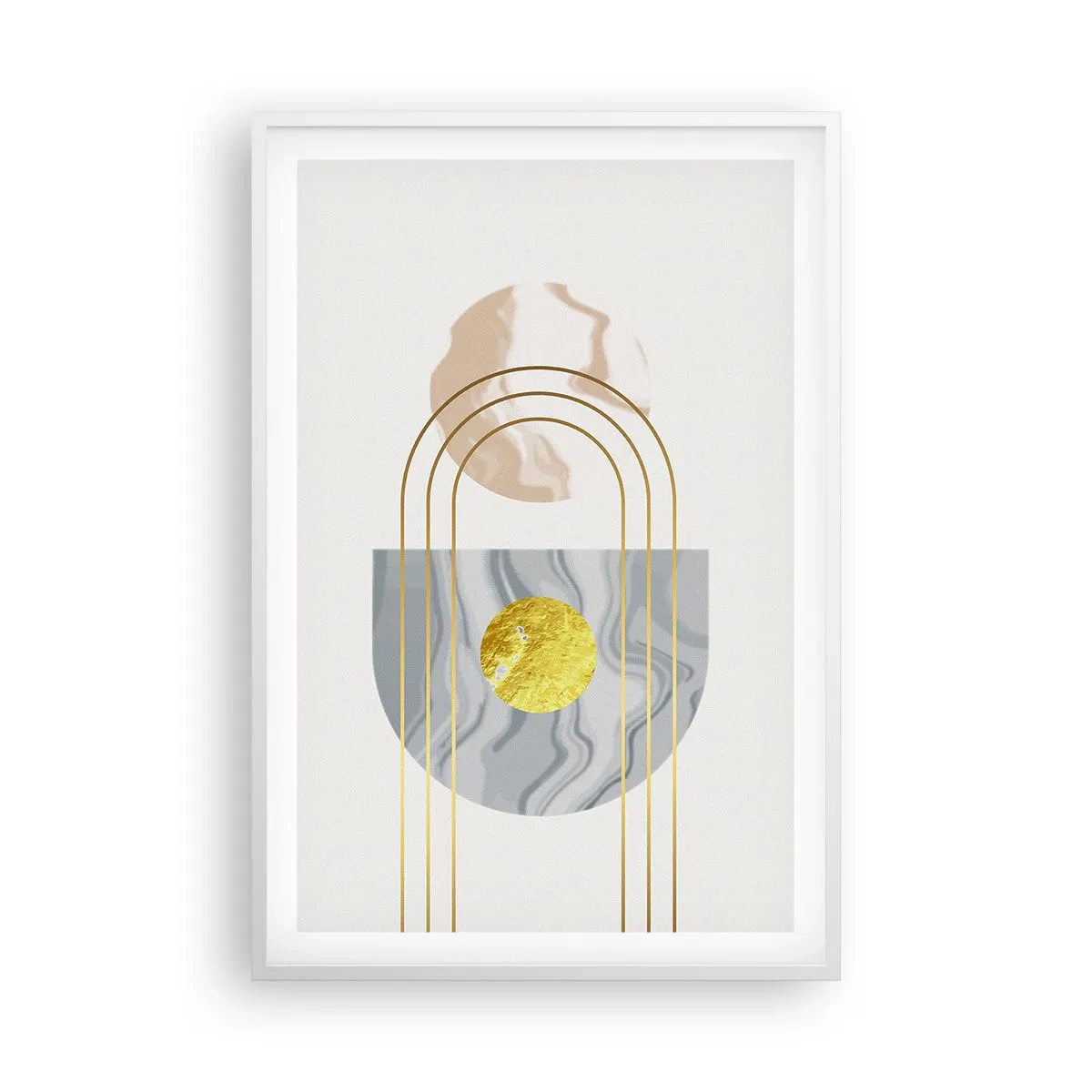 Plakat i hvid ramme - Lysstyrke og udstråling - 61x91 cm