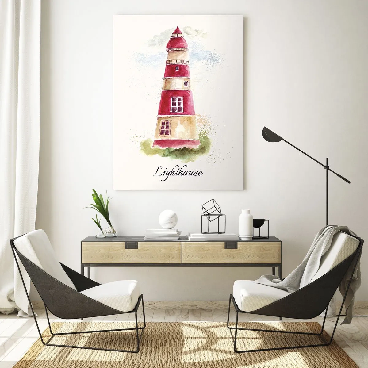 Billede på glas - Altid vejret omkring - 50x70 cm