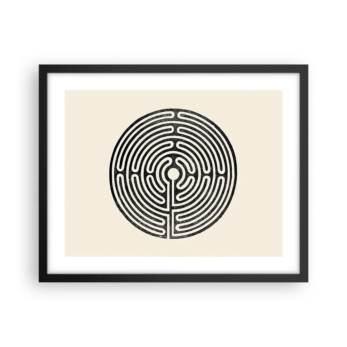 Plakat i sort ramme - Mystisk orden - 50x40 cm