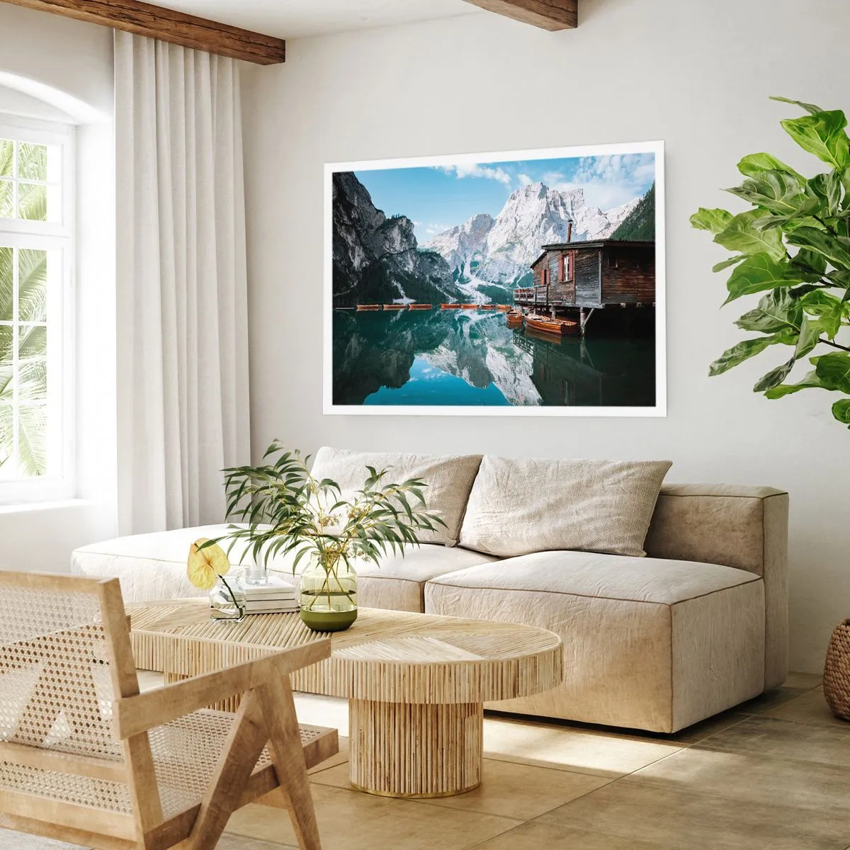 Plakat - Krystalklar bjergmorgen - 70x50 cm