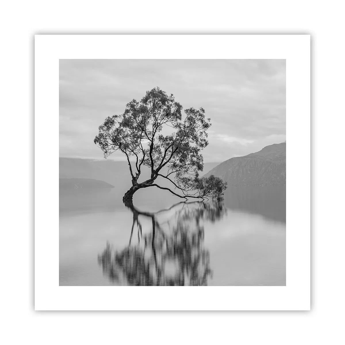 Plakat - Der findes et land - 40x40 cm