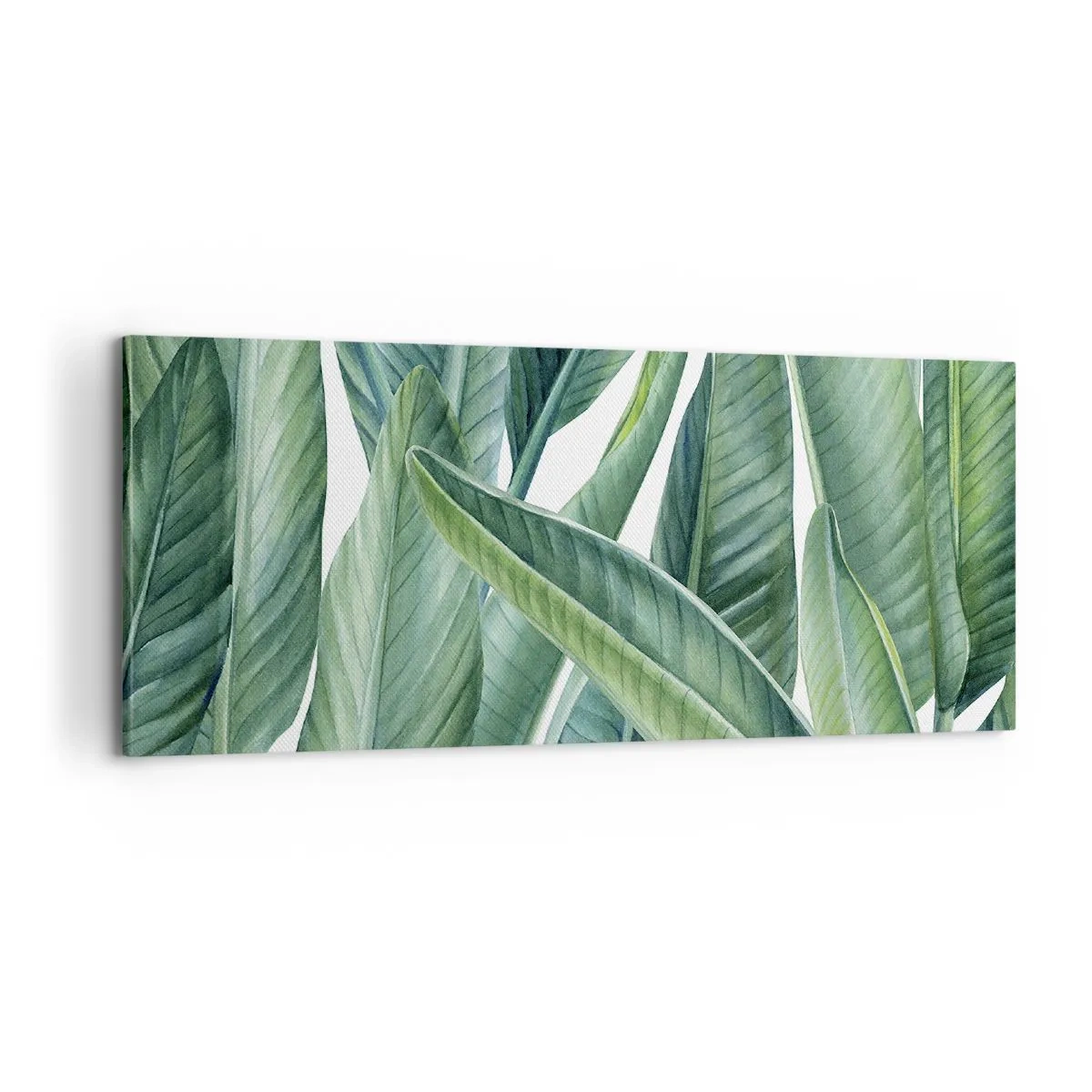 Lærredstryk - Billede på lærred - Det grønne i sig selv - 100x40 cm