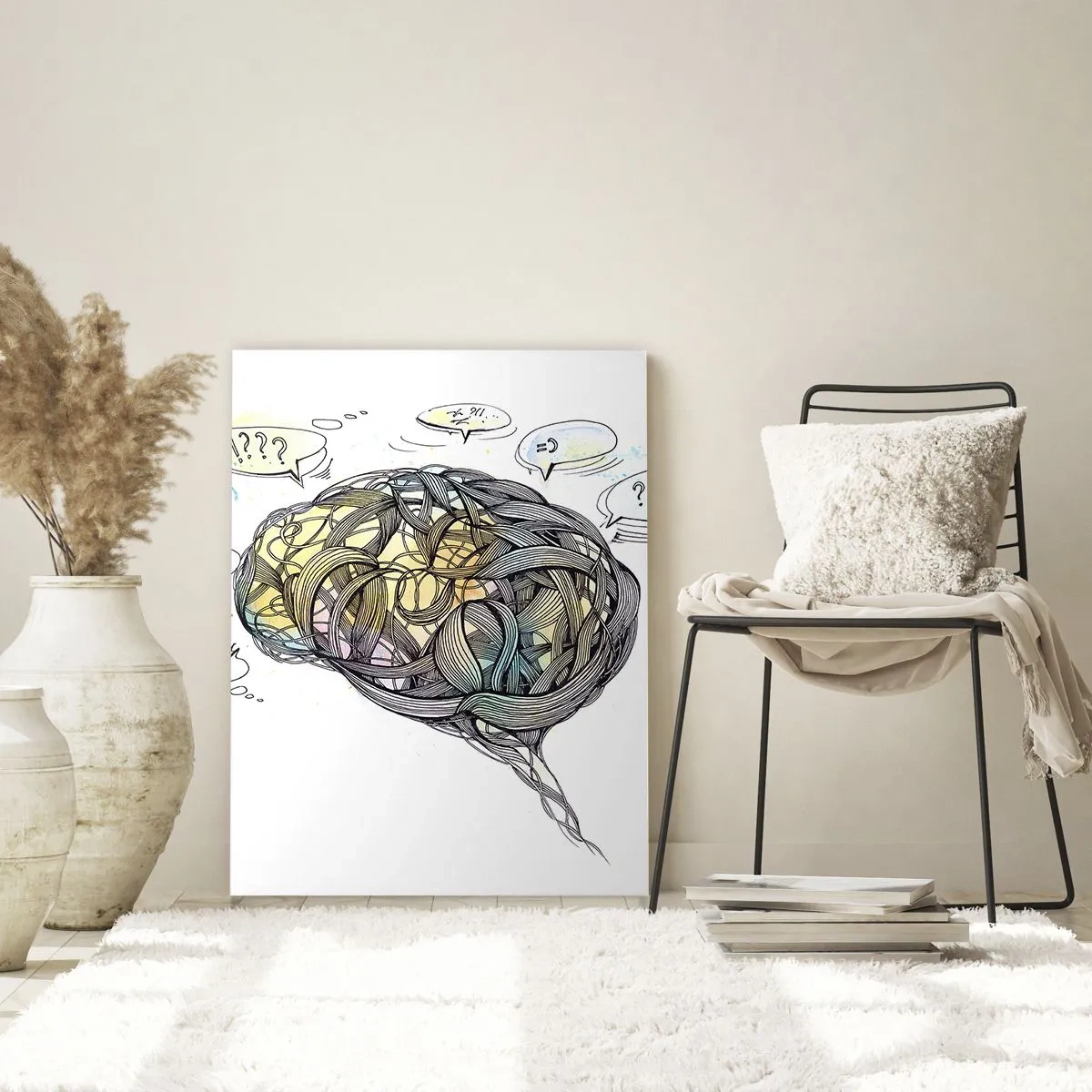 Billede på glas - Mennesket - den store gåde - 50x70 cm