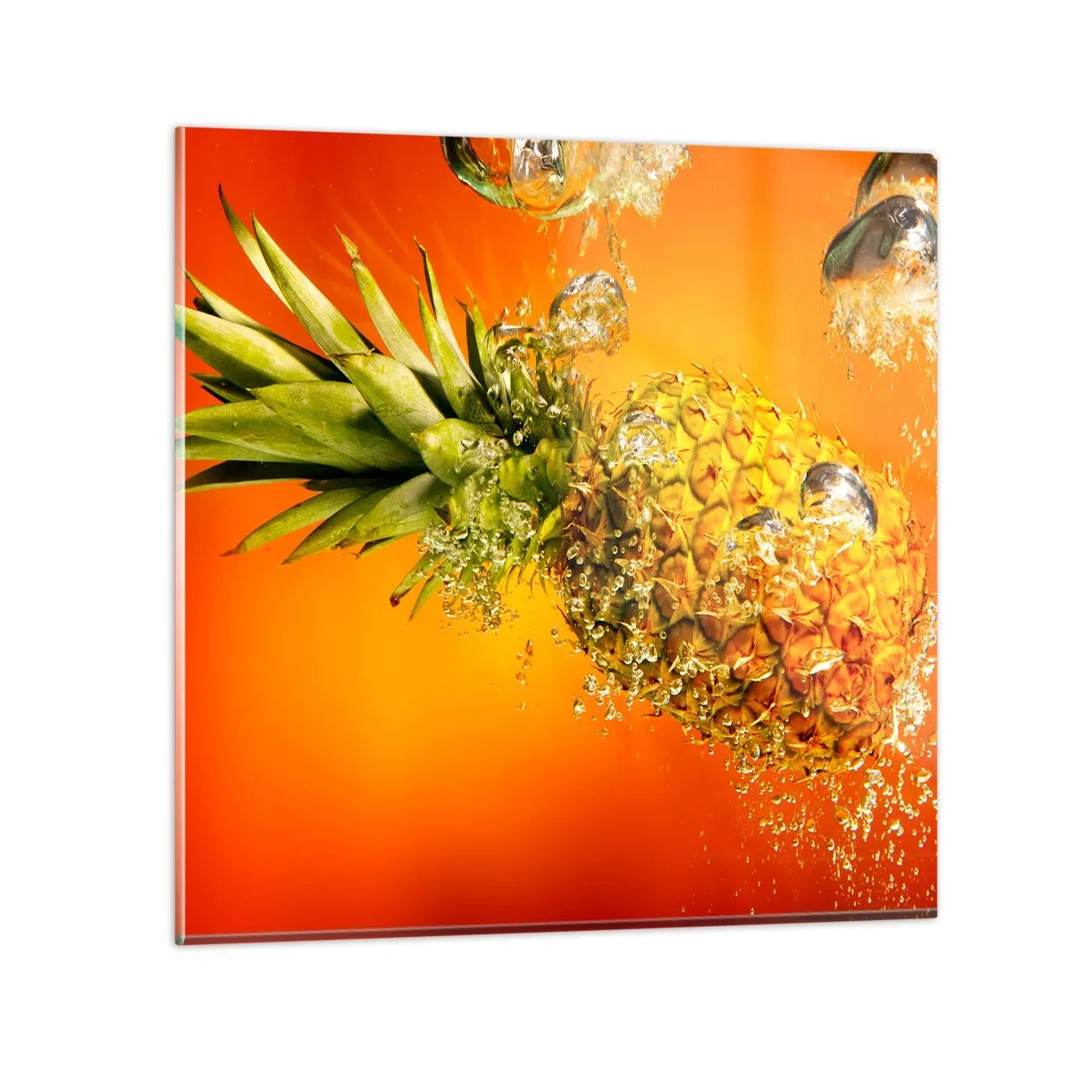 Billede på glas - Tropisk saftig friskhed - 60x60 cm