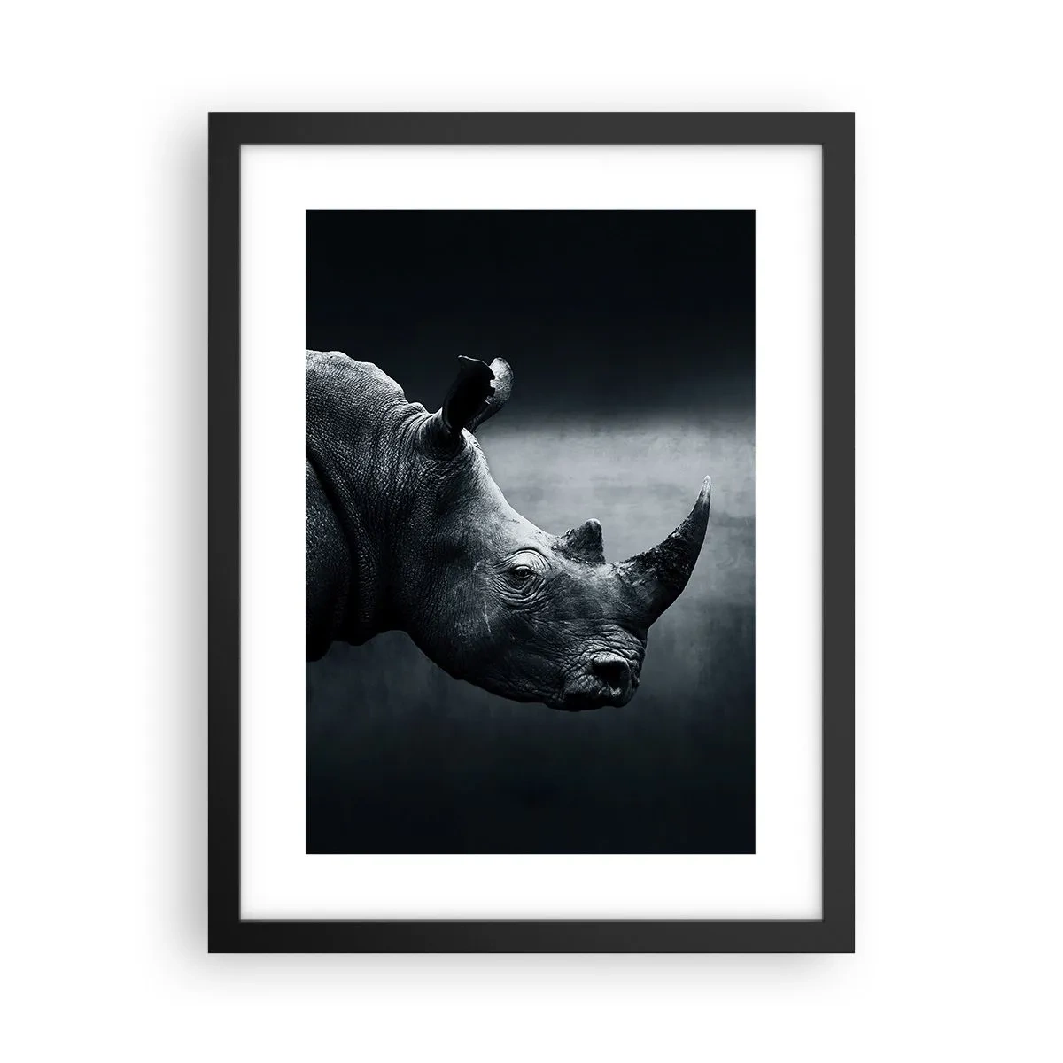 Plakat i sort ramme - Højre profil - 30x40 cm