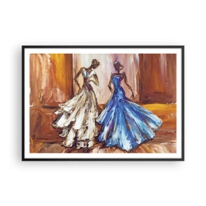 Plakat i sort ramme - Den taknemmelige duo - 100x70 cm