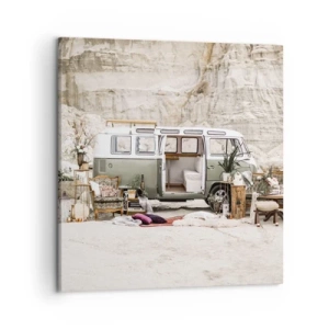 Lærredstryk - Billede på lærred - Tid til at starte rejsen - 50x50 cm