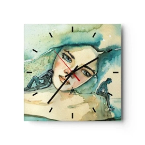 Vægur, Uret - Am I blue? - 30x30 cm